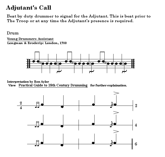 Adjutant's Call